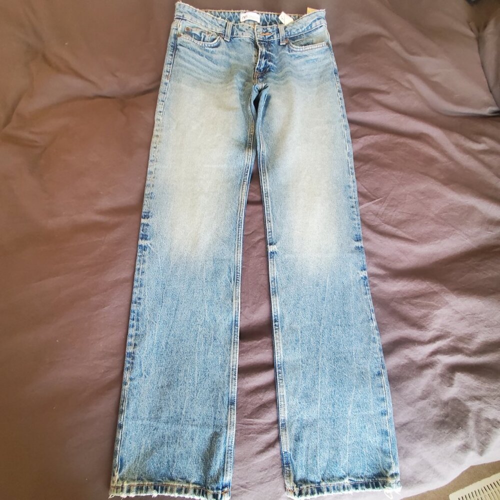 Zara Straight Leg Low rise Jeans